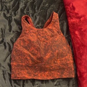 Lululemon Burnt Orange Sports Bra